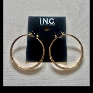 INC International Concepts Gold Hoop Earrings